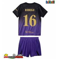 Camisa de Futebol Barcelona Rodri Hernandez #16 Equipamento Secundário Infantil 2026-27 Manga Curta (+ Calças curtas)